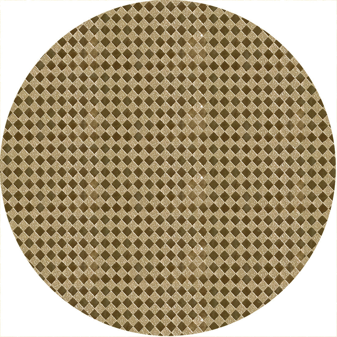 Shined Golden With Small Squares PVC Vinyl Wallpaper