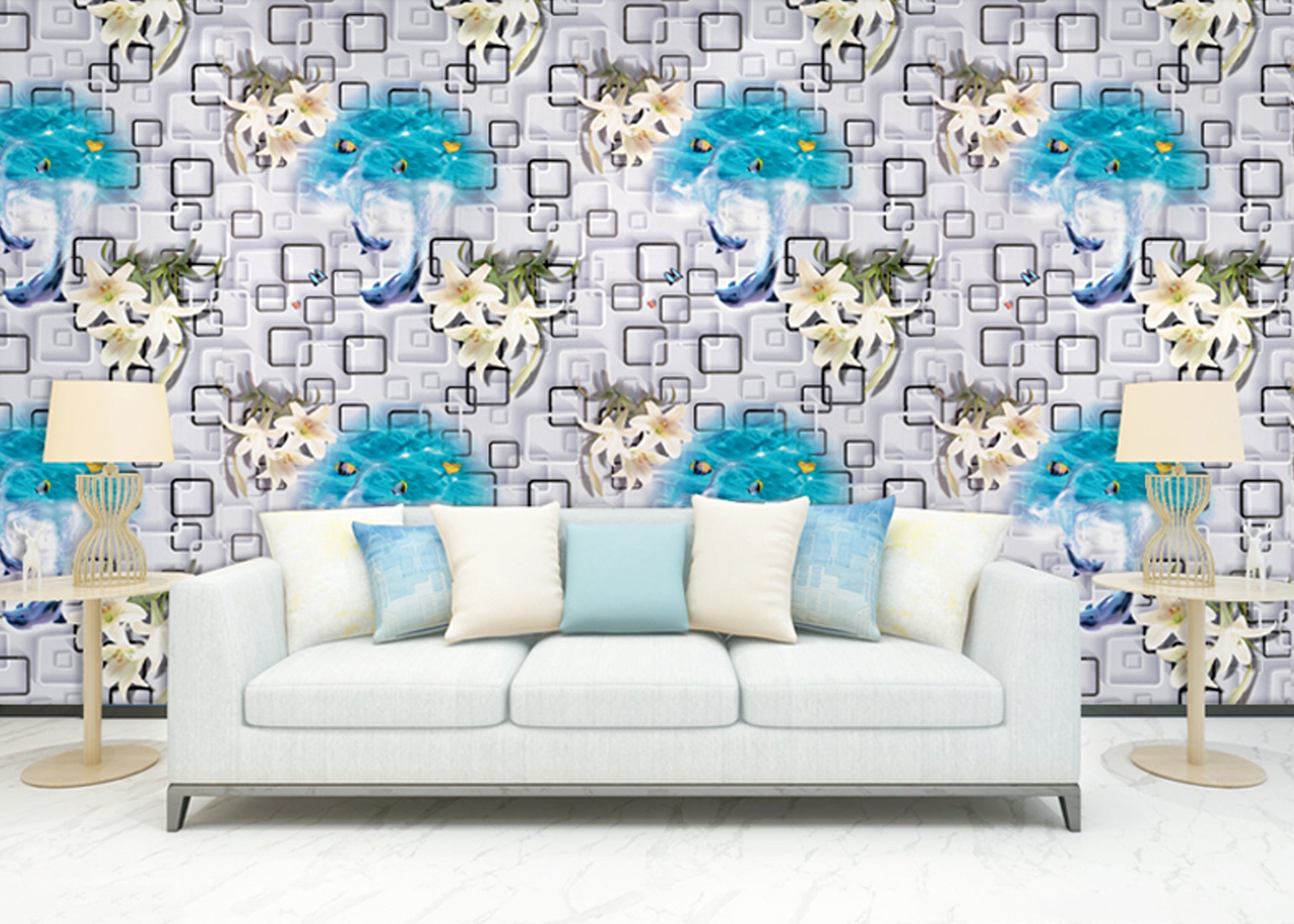 HY9164 3D Effect Style Beauty of Art self adhesive wallpaper