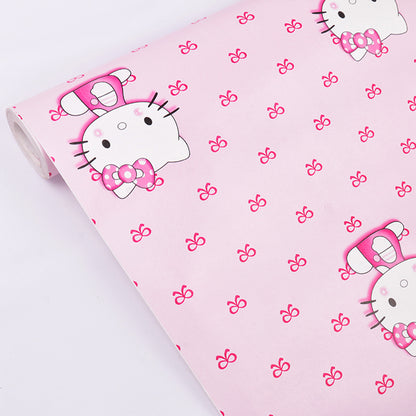 HY9045 Pink Kitty Wallpaper