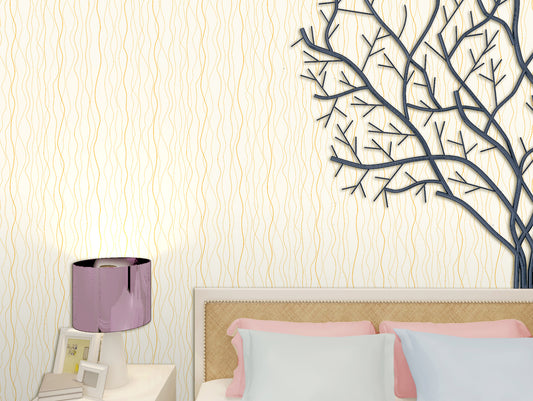 HY9146 Shade of Ivory self adhesive wallpaper