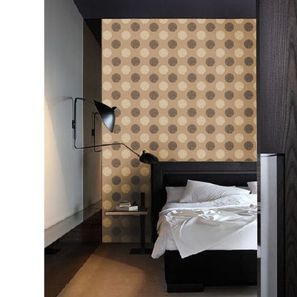 akadeco SA-1107 Decorative Lined Circles Classic Wallpaper