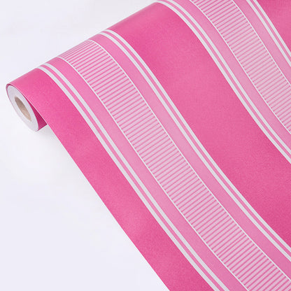 akadeco HY9147 Broad Lines of Pinkish Self Adhesive Classics PVC Vinyl Waterproof wallpaper