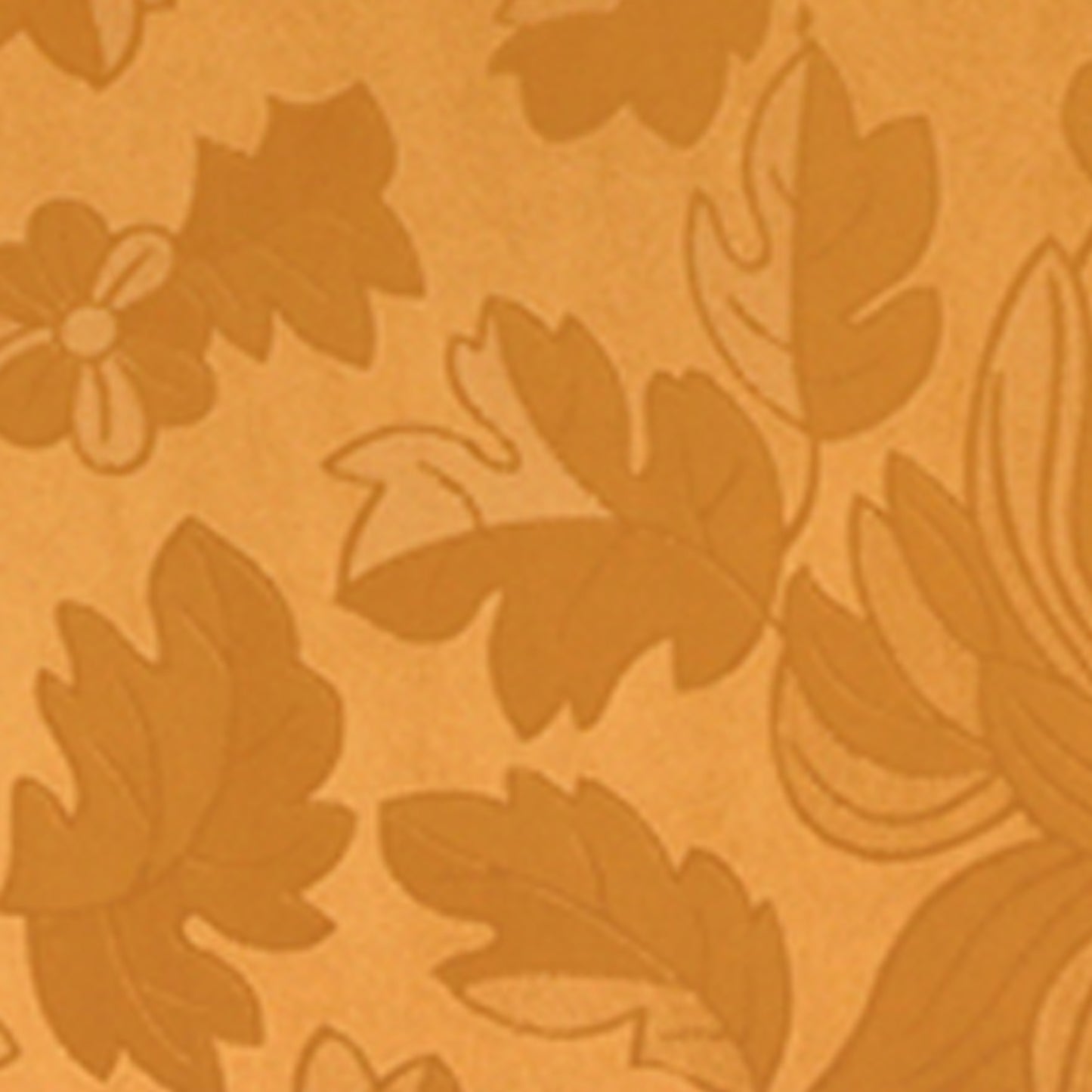 Golden Floral Decorative Floral Collection Wallpaper