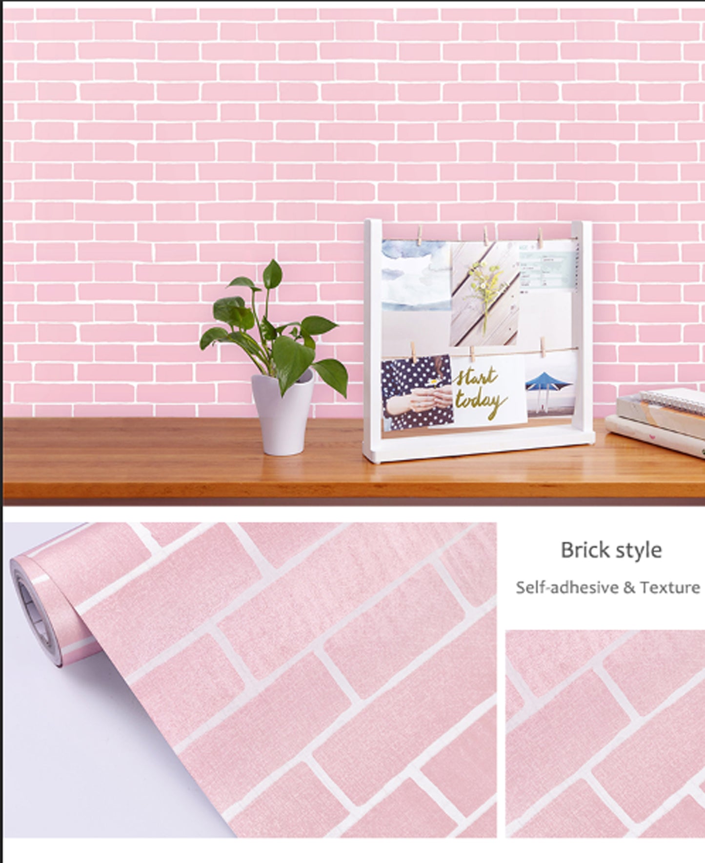 Decorative Pink Bricks Abstract Wallpaper