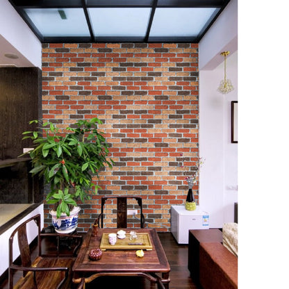 akadeco SA-1005 Decorative Bricks Pattern Classic Wallpaper