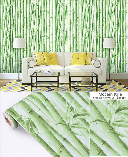 akadeco HY9145 Shade of Bamboo Green Self Adhesive Decorative wallpaper