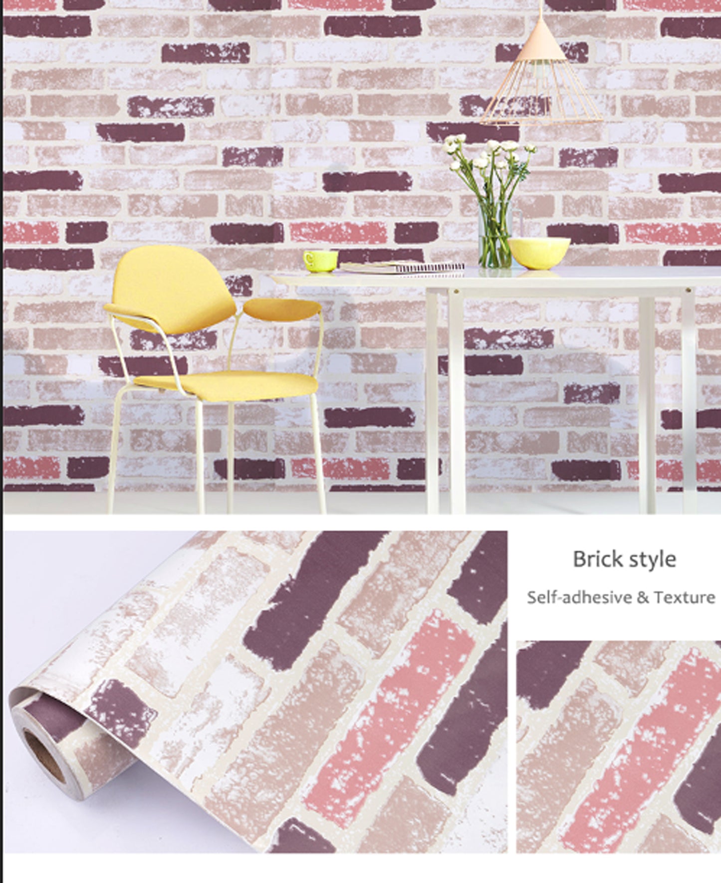 Shade of Original Bricks Decorative Wallpaper