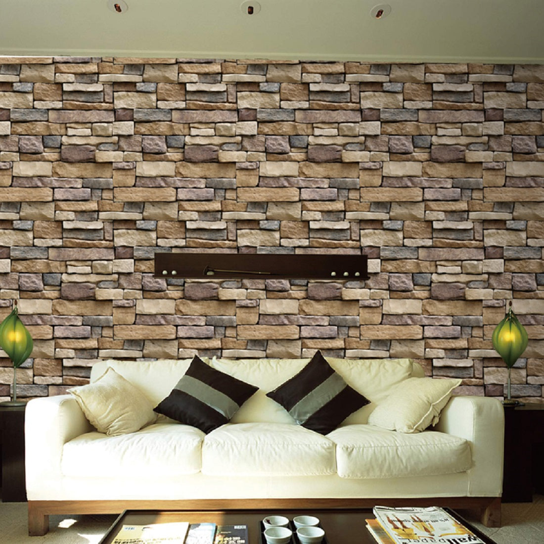 SA-1007 Brown Texture Touch Classic Wallpaper