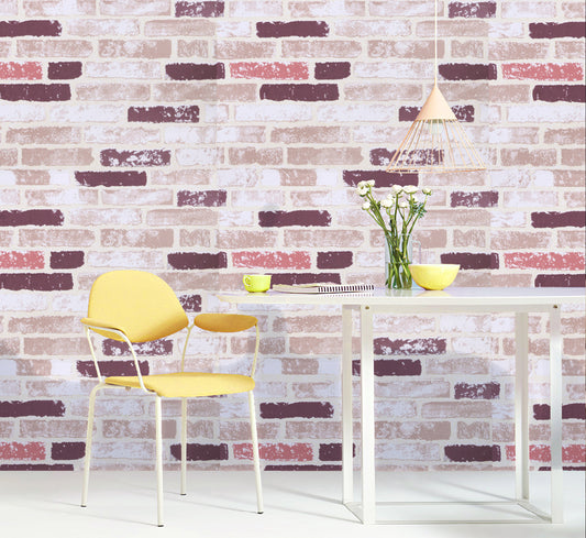 HY9243 Shade of Original Bricks Decorative Wallpaper