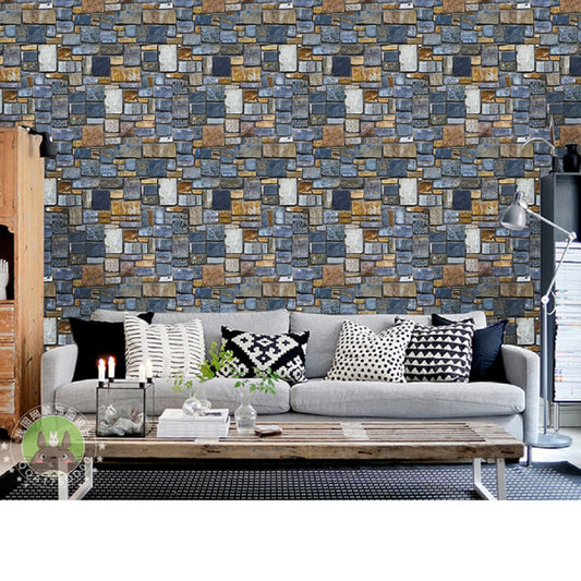 SA-1012 Multi Blue Shades Classic Wallpaper