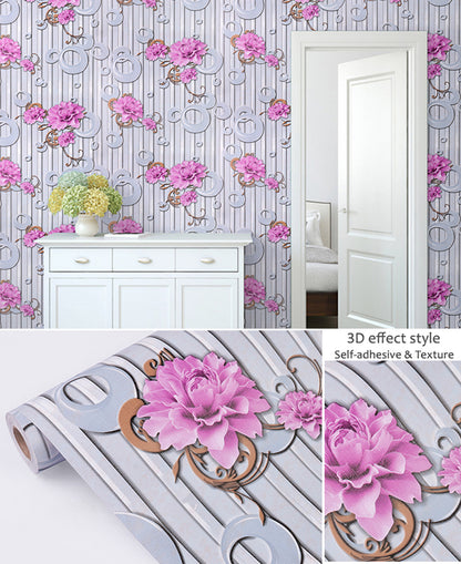 akadeco HY9173 3D Effect Style Floral Art Self Adhesive Floral & Botanical wallpaper