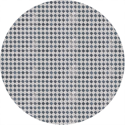 Decorative multipupose Shined Silver with Small Squares PVC Wallpaper (1 roll Size - 330X45cm)