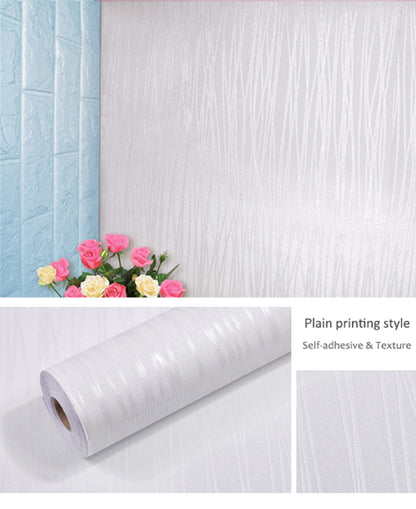 White Texture pvc wallpaper (1 roll size - 330X45cm)