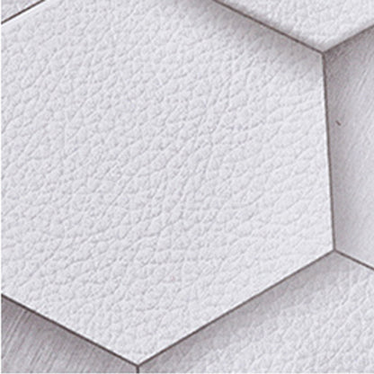 akadeco HY9171 Combined White Hexagons Minimal Art Wallpaper