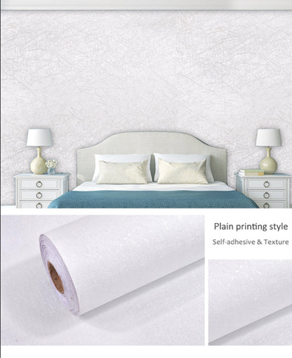 White Texture pvc wallpaper (1 roll size - 330X45cm)