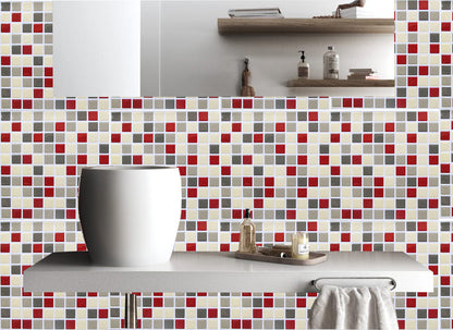 easy DIY mosaic 10.62"x10" tile stickers for any surface