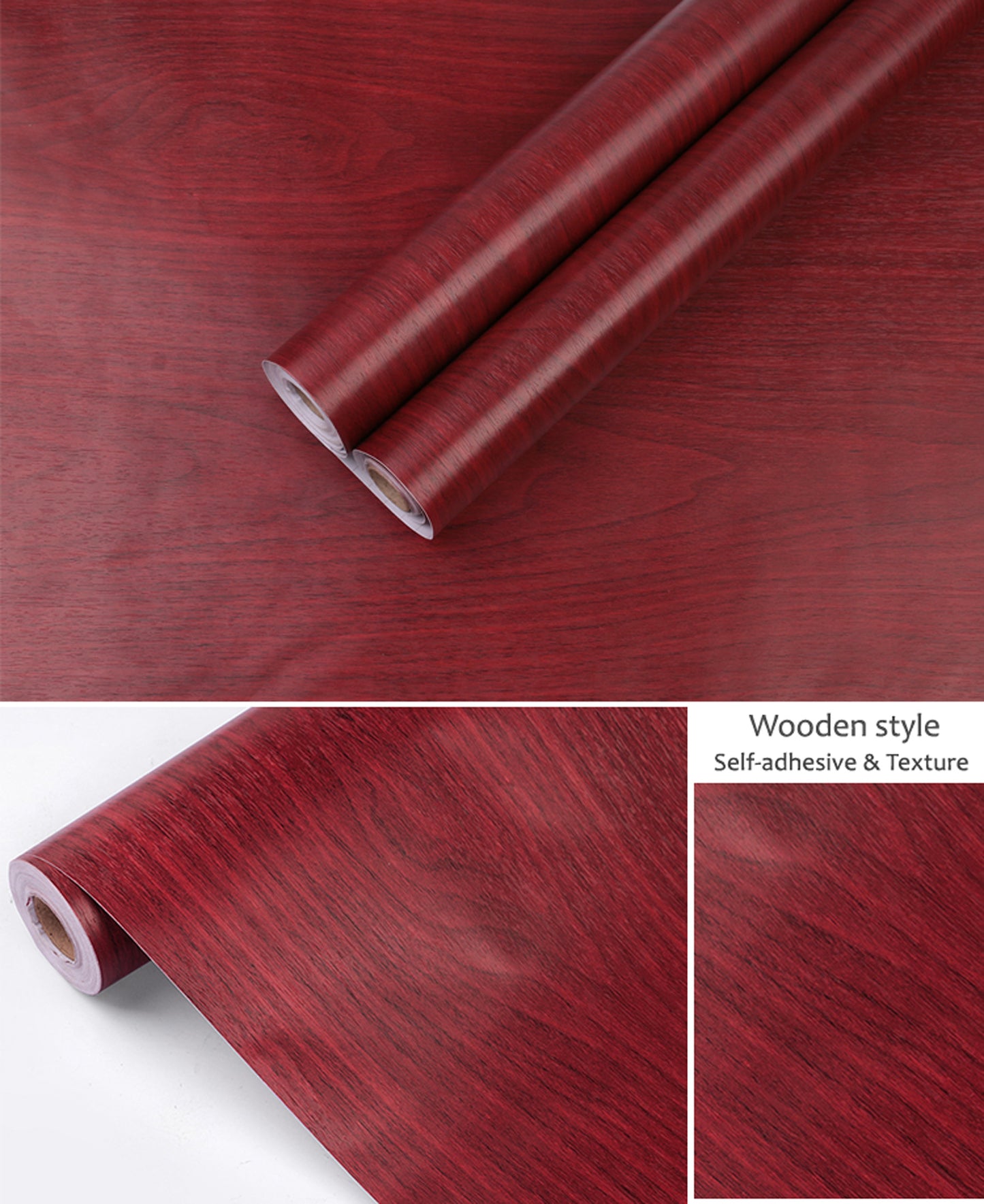 Shade of Reddish Self Adhesive Classics PVC Vinyl Waterproof wallpaper