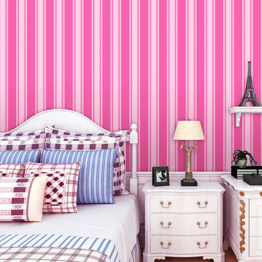 HY9147 Broad Lines of Pinkish self adhesive wallpaper