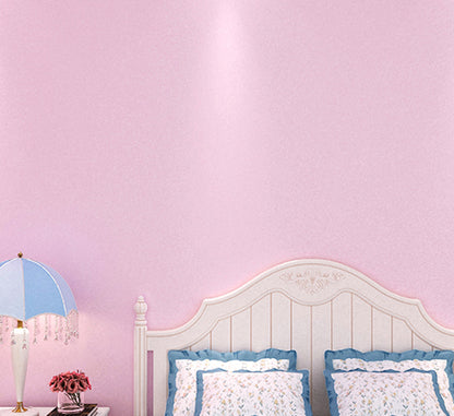 Solid Light Pink Classics PVC Vinyl Waterproof wallpaper