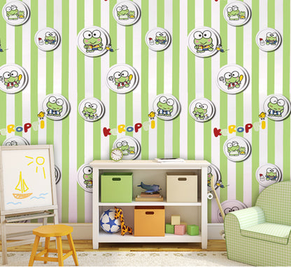 HY9220 Peppy Green Animation & Cartoons Theme Based Wallpaper