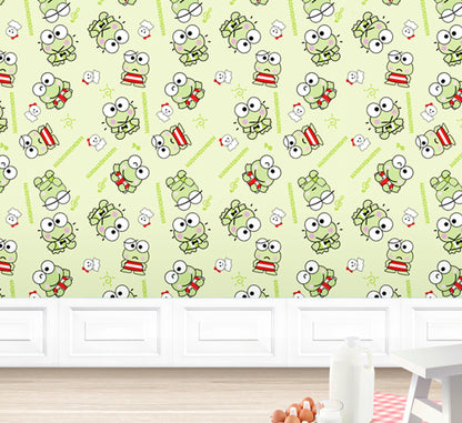 akadeco HY9188 Peppy Green Animation & Cartoons Theme Based Wallpaper