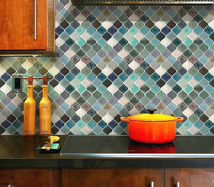 easy DIY mosaic 10"X10" tile stickers for any surface