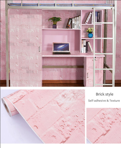 Unique Pink Bricks Pattern Abstract Wallpaper