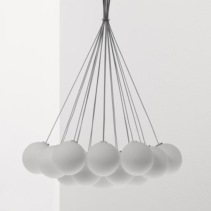 Glass 120R. 19R Chandelier by Anony